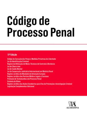 cover image of Código de Processo Penal--Texto da Lei--11ª Edição